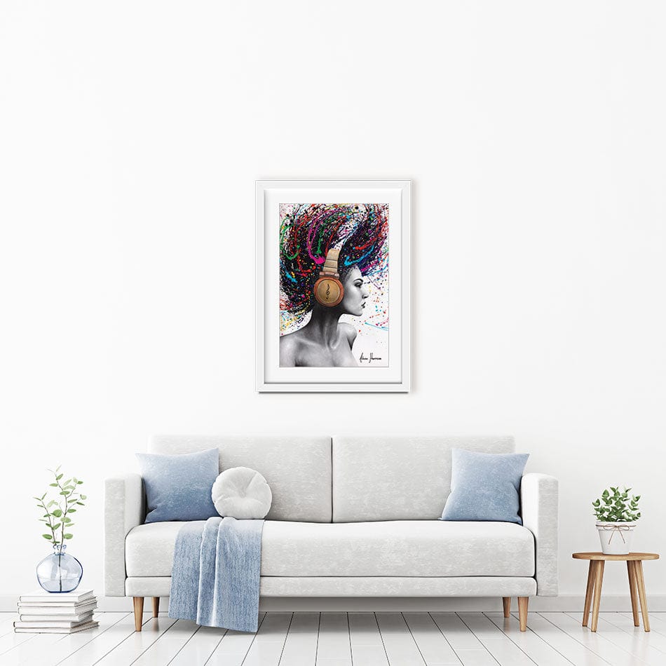 Listen Loud Framed Art Print wall art product Ashvin Harrison