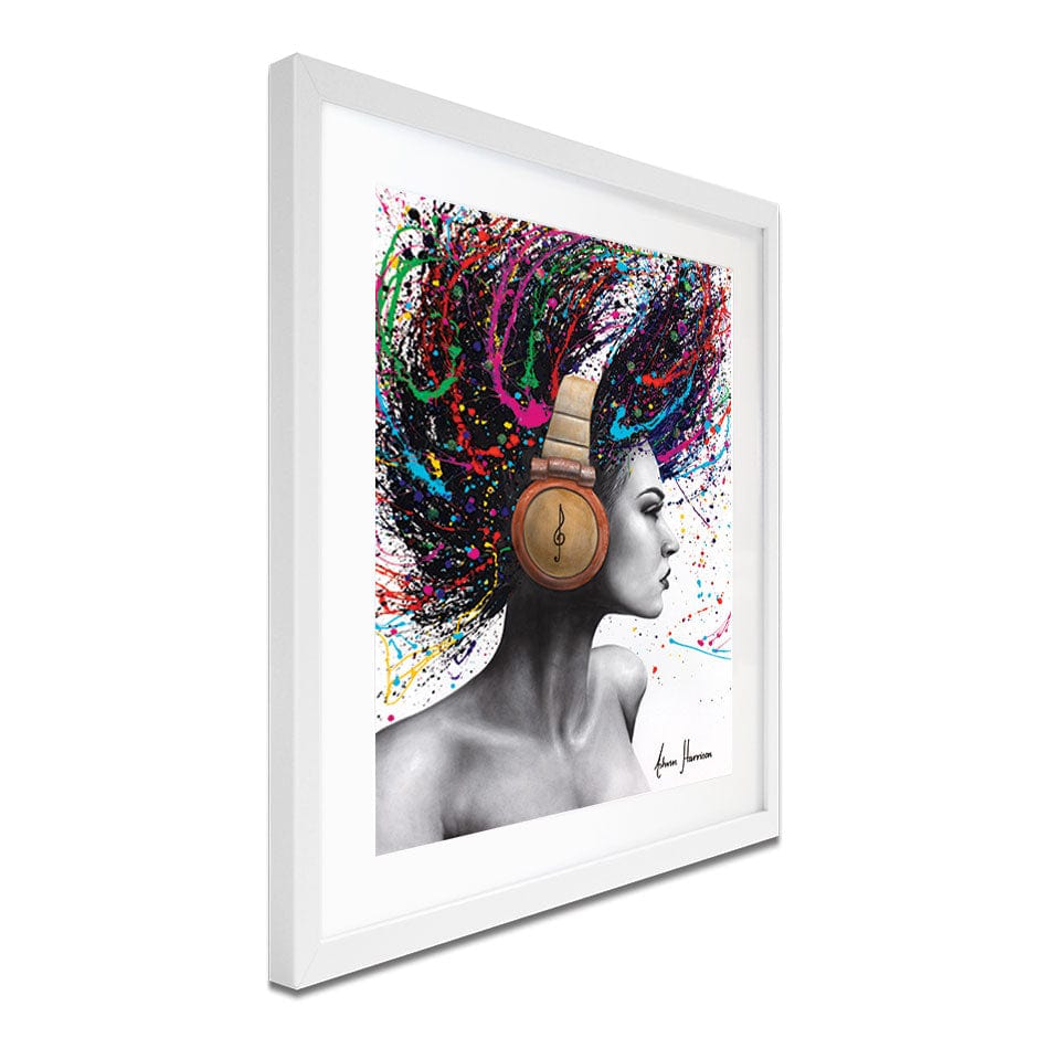 Listen Loud Framed Art Print wall art product Ashvin Harrison