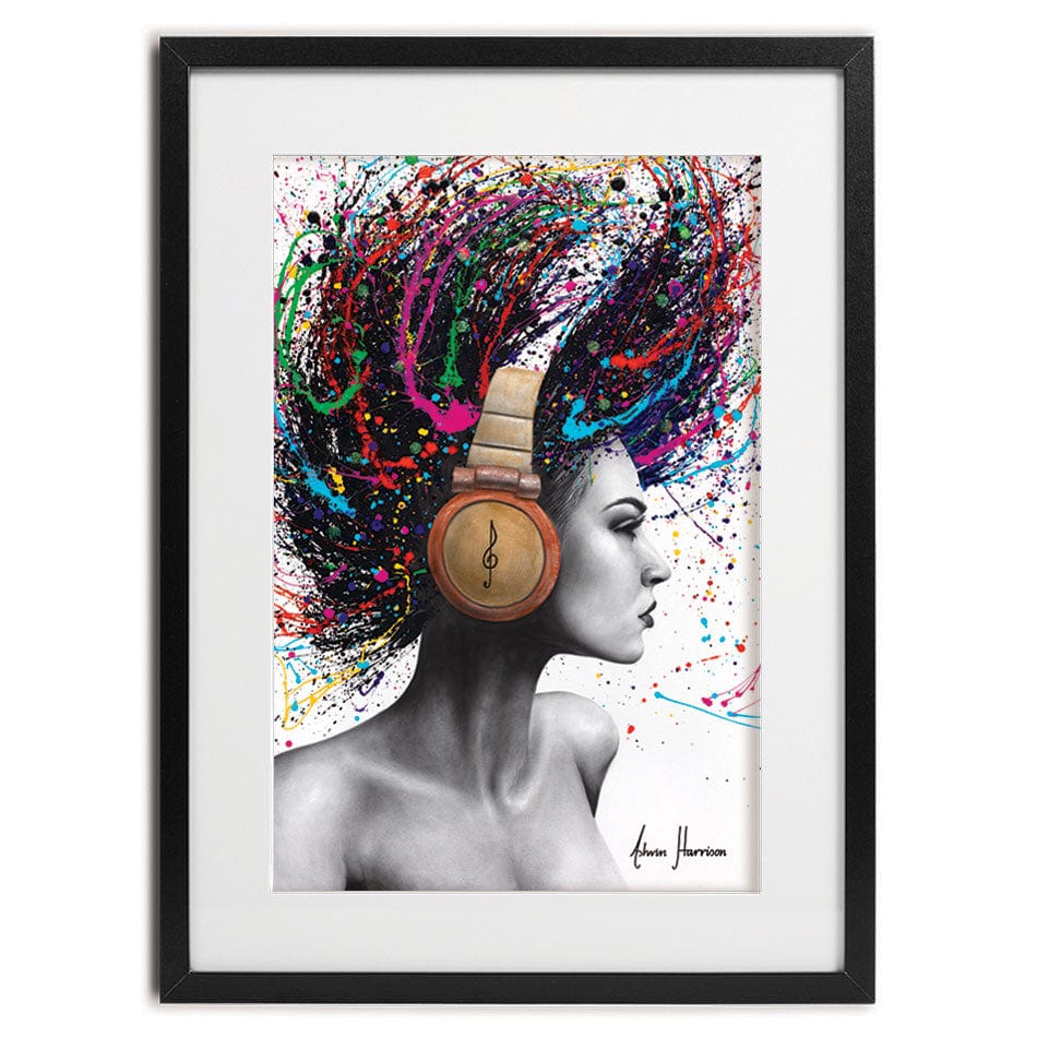 Listen Loud Framed Art Print wall art product Ashvin Harrison