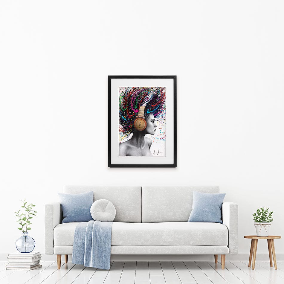 Listen Loud Framed Art Print wall art product Ashvin Harrison
