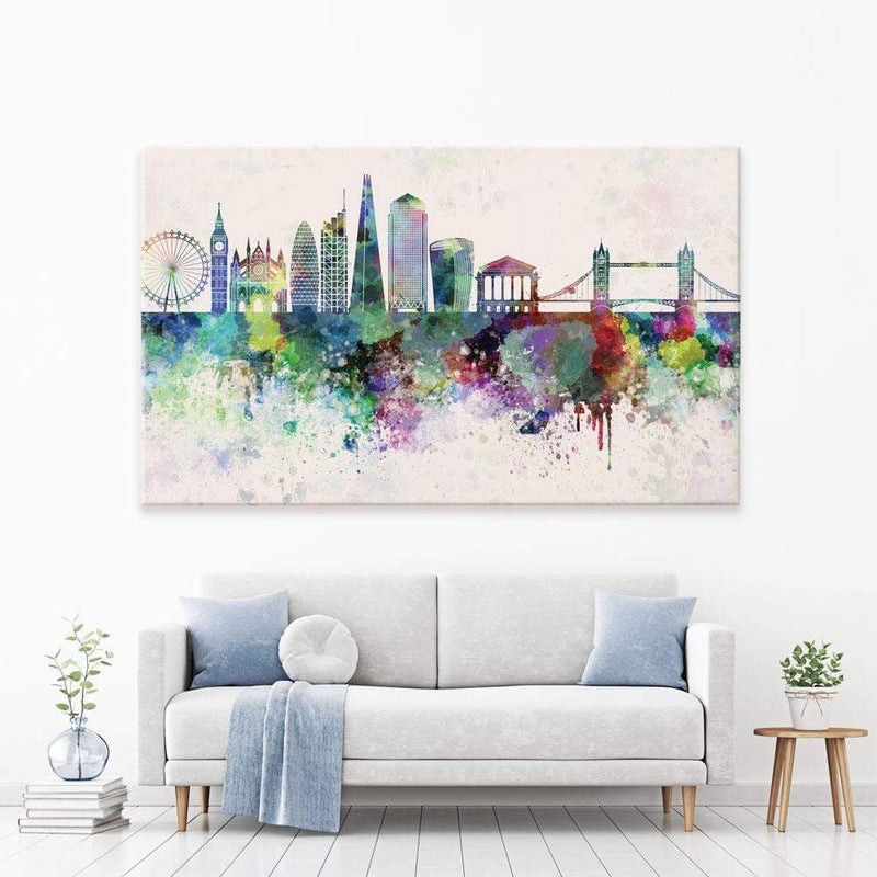 London Skyline Canvas Print wall art product Cristina Romero Palma / Shutterstock