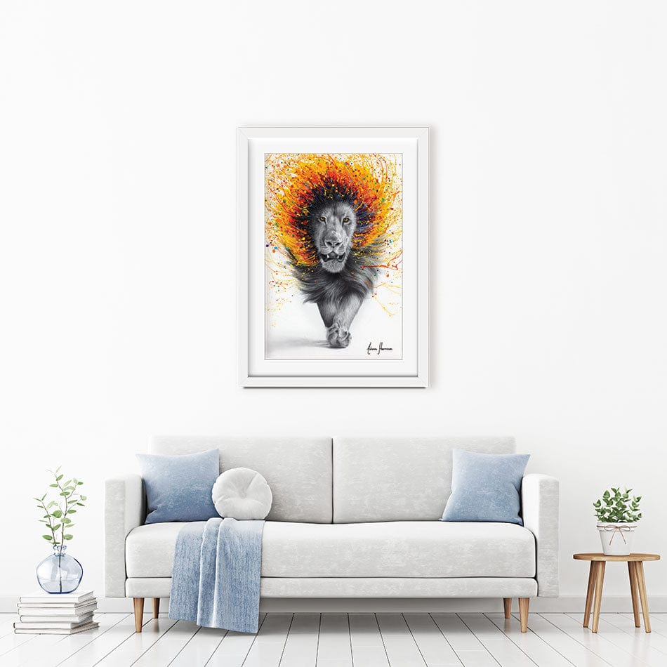 Luxor Lion Framed Art Print wall art product Ashvin Harrison
