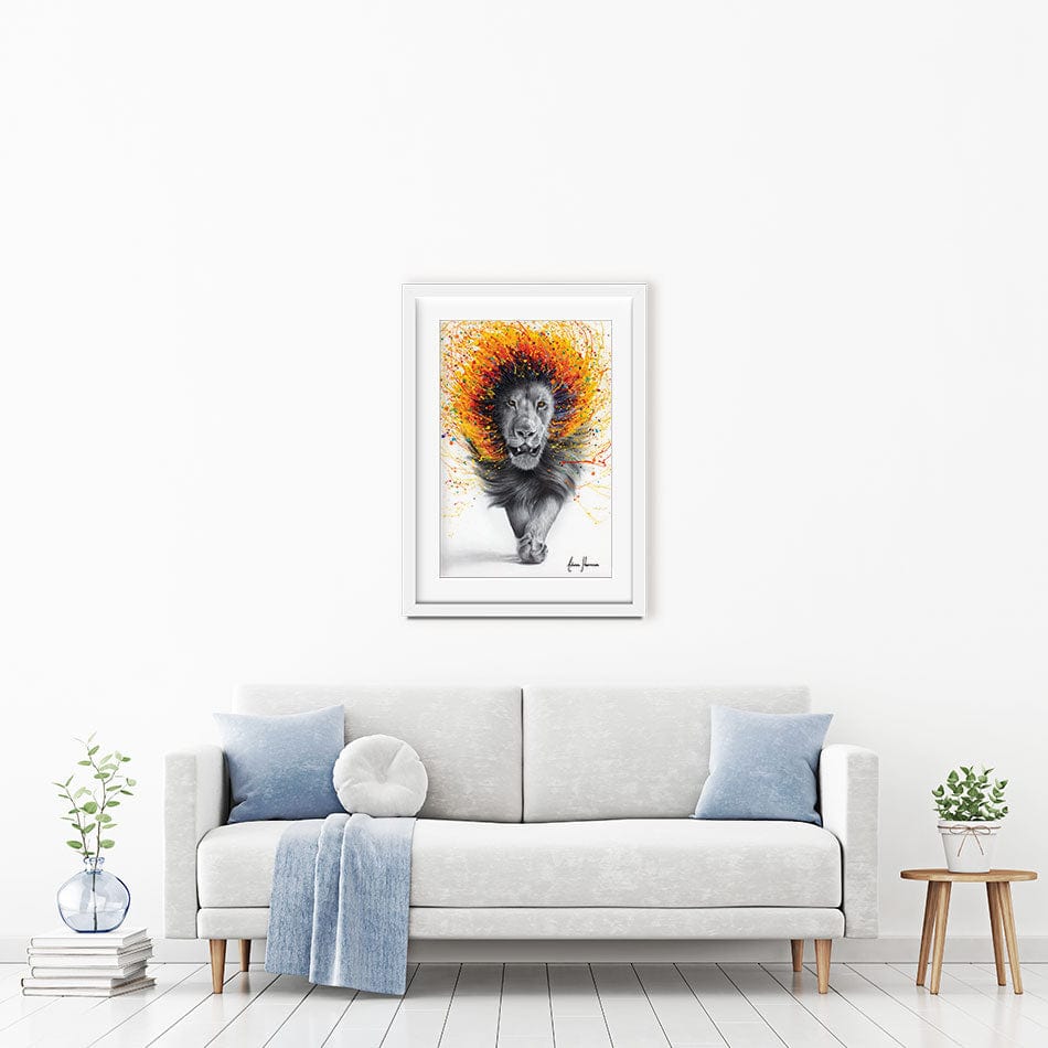 Luxor Lion Framed Art Print wall art product Ashvin Harrison