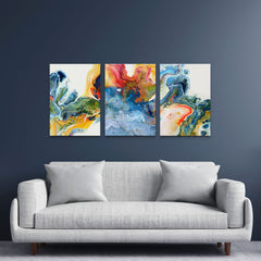 Marble Flow Trio Canvas Print wall art product Rudchenko Liliia / Shutterstock