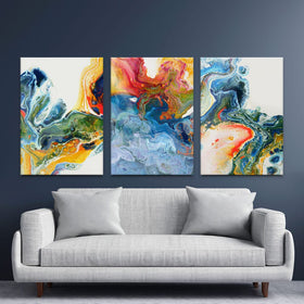 Marble Flow Trio Canvas Print wall art product Rudchenko Liliia / Shutterstock