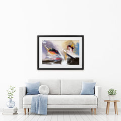Modern Abstract Framed Art Print wall art product Tim Kats / Shutterstock