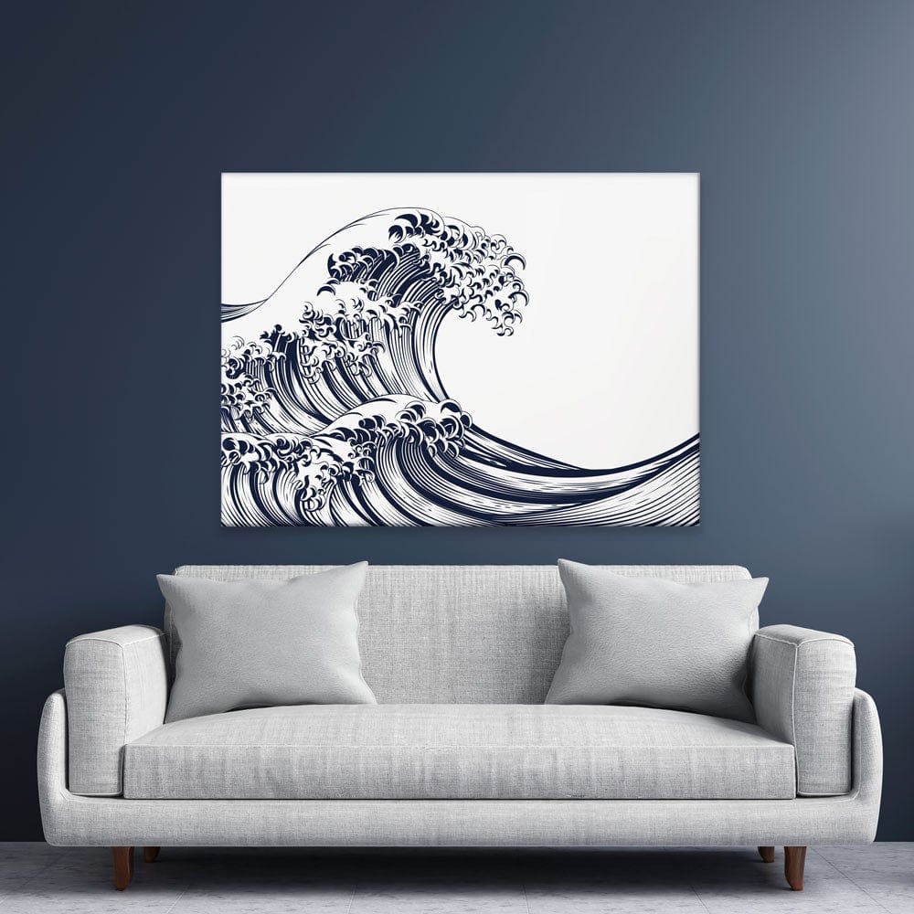 Modern Wave Canvas Print wall art product Christos Georghiou / Shutterstock