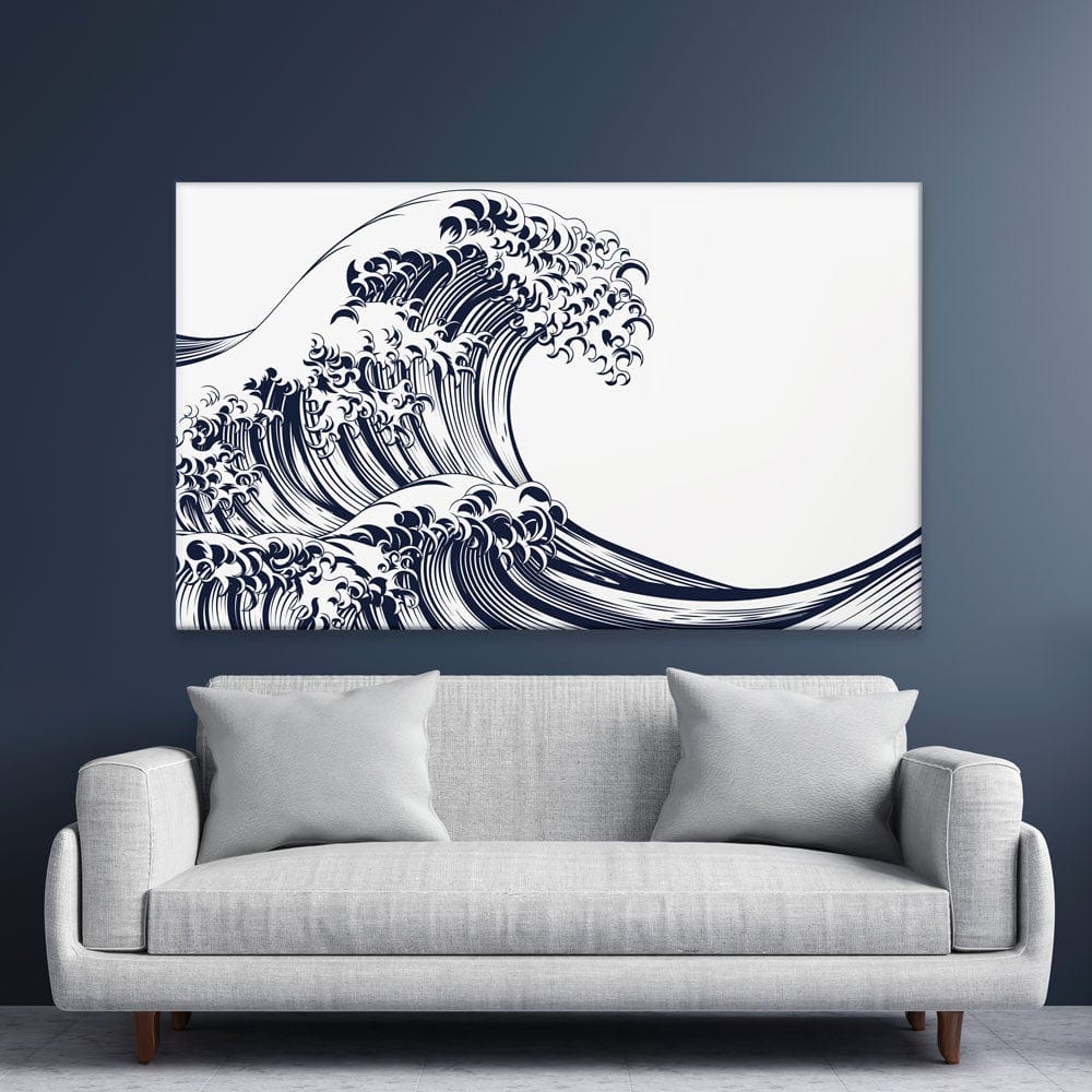 Modern Wave Canvas Print wall art product Christos Georghiou / Shutterstock