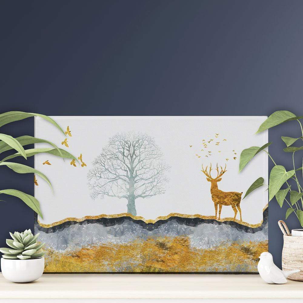 Mountain Deer Canvas Print wall art product mosamem adv / Shutterstock