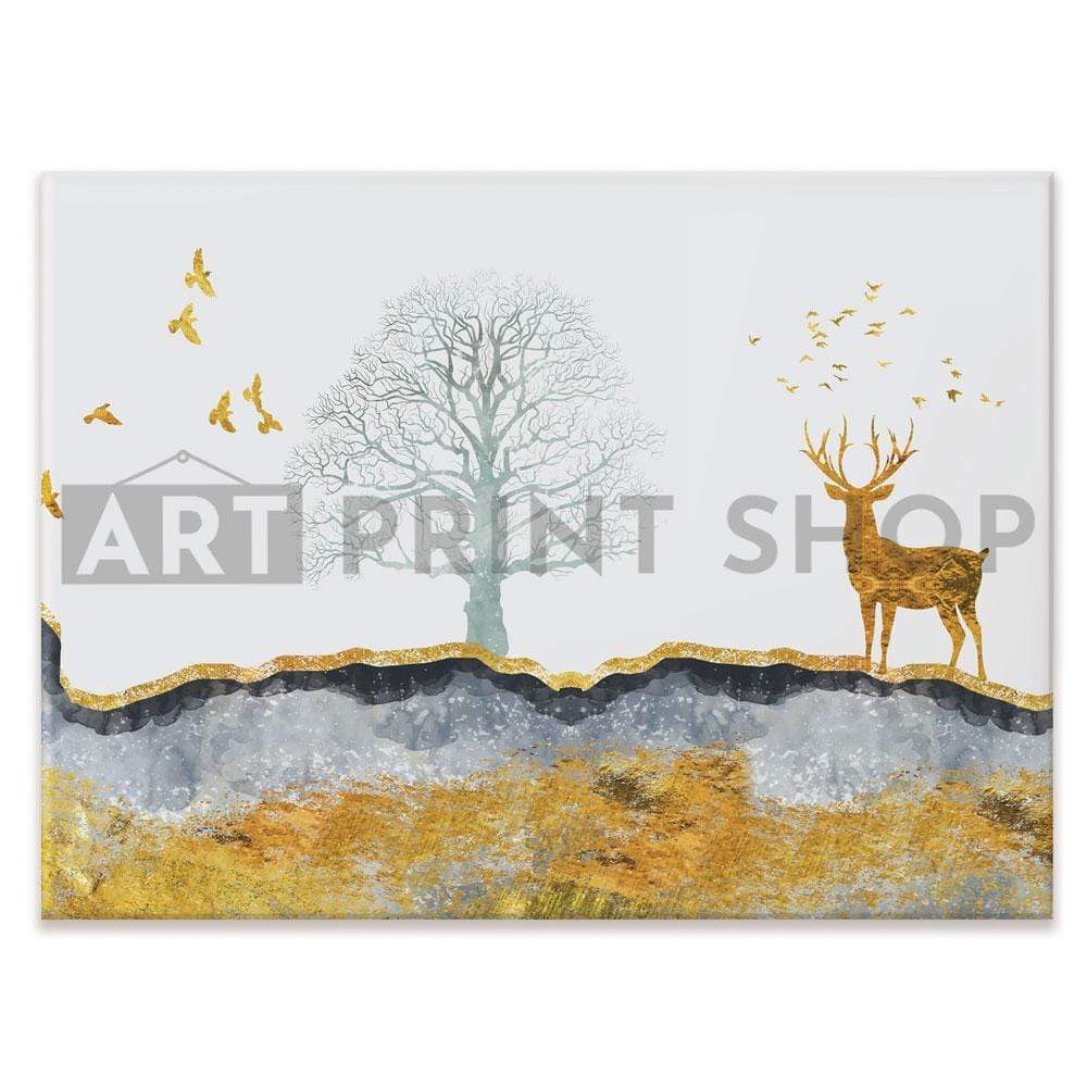 Mountain Deer Canvas Print wall art product mosamem adv / Shutterstock
