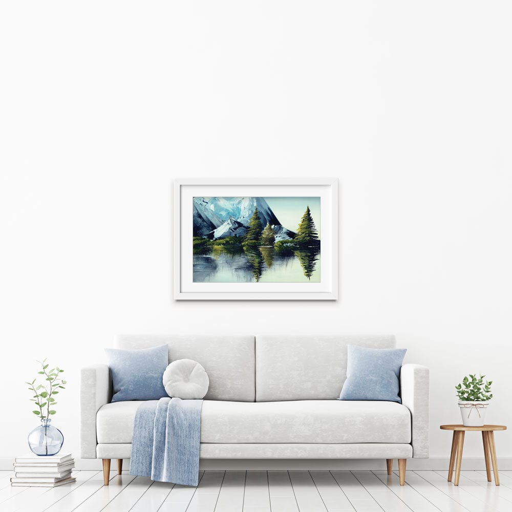 Mountain Landscape Framed Art Print wall art product olga jefimova / Shutterstock