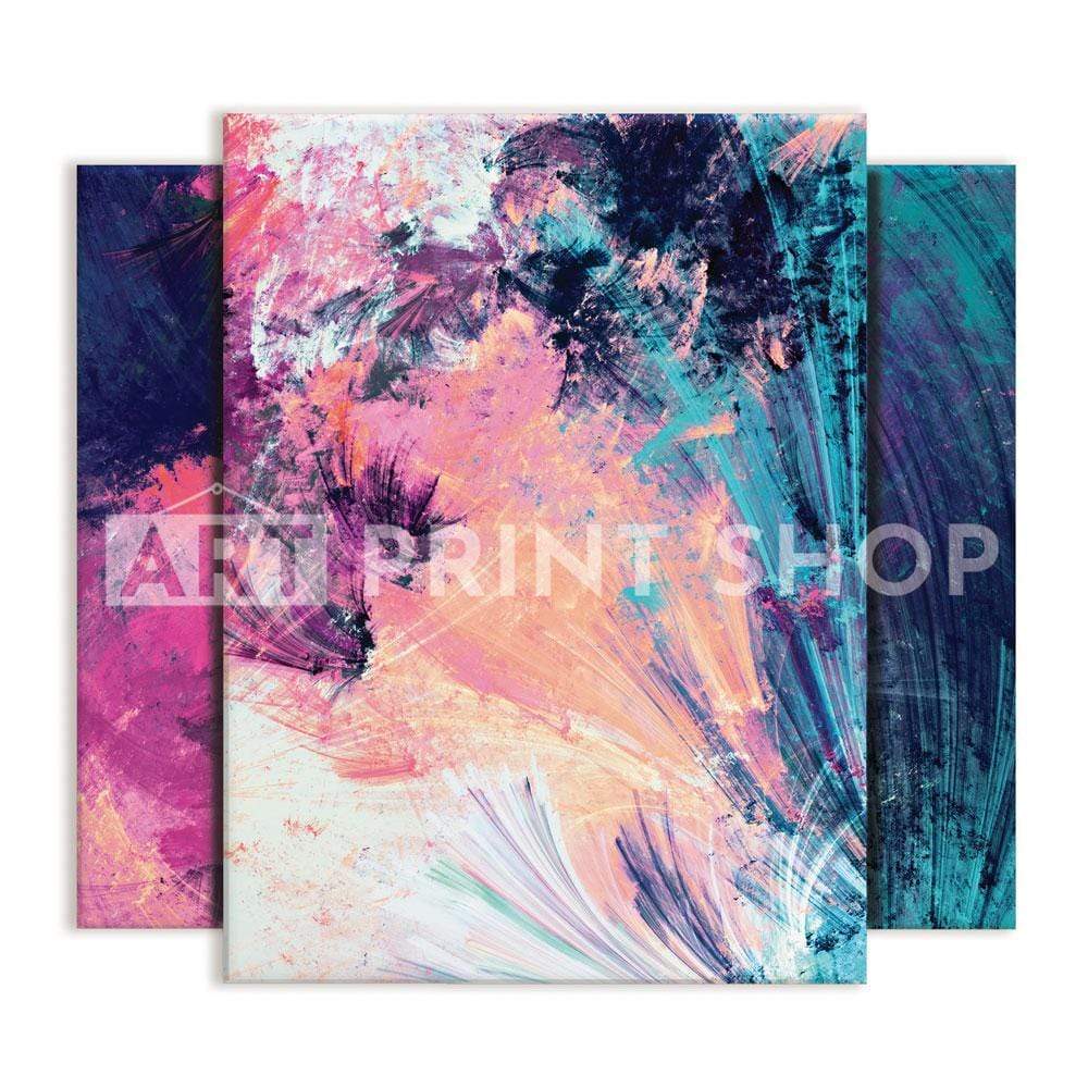 Multicoloured Abstract Trio Canvas Print wall art product Excellent backgrounds / Shutterstock