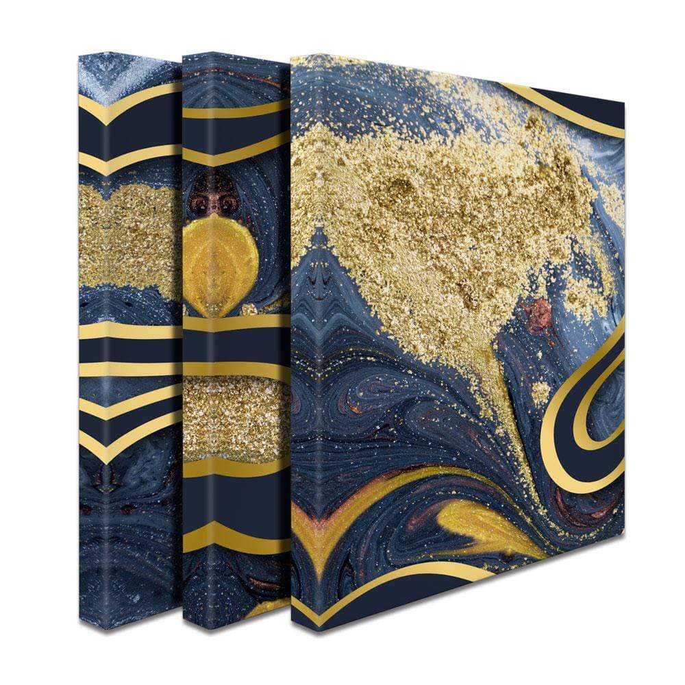 Navy Marble Trio Canvas Print wall art product Ana Babii / Shutterstock