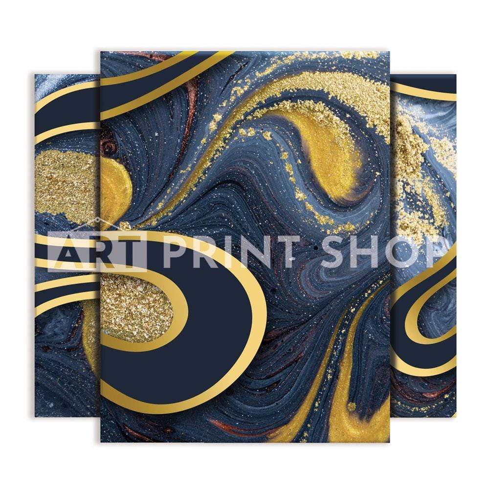 Navy Marble Trio Canvas Print wall art product Ana Babii / Shutterstock