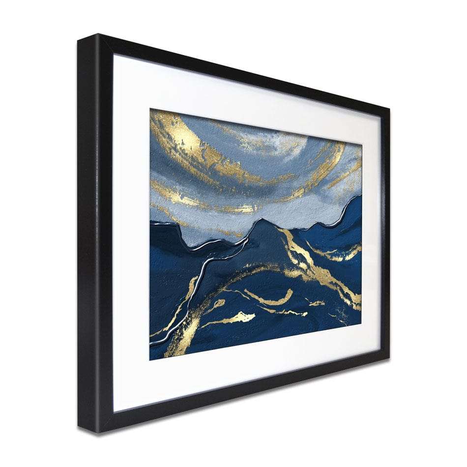 Navy Tones Framed Art Print wall art product Muzi pear studio / Shutterstock