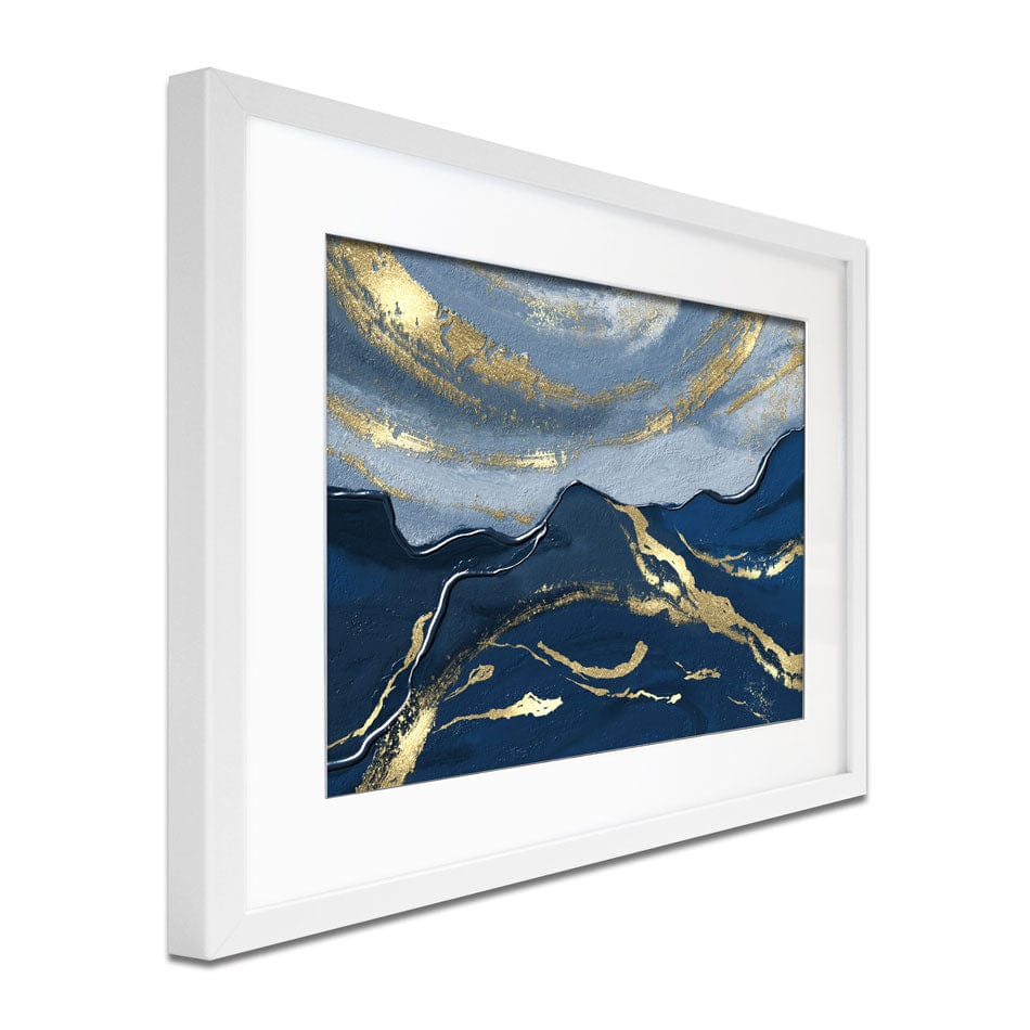 Navy Tones Framed Art Print wall art product Muzi pear studio / Shutterstock