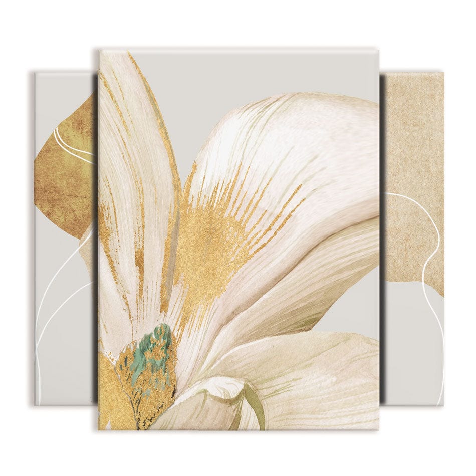 Neutral Floral Trio Canvas Print wall art product Muzi pear studio / Shutterstock