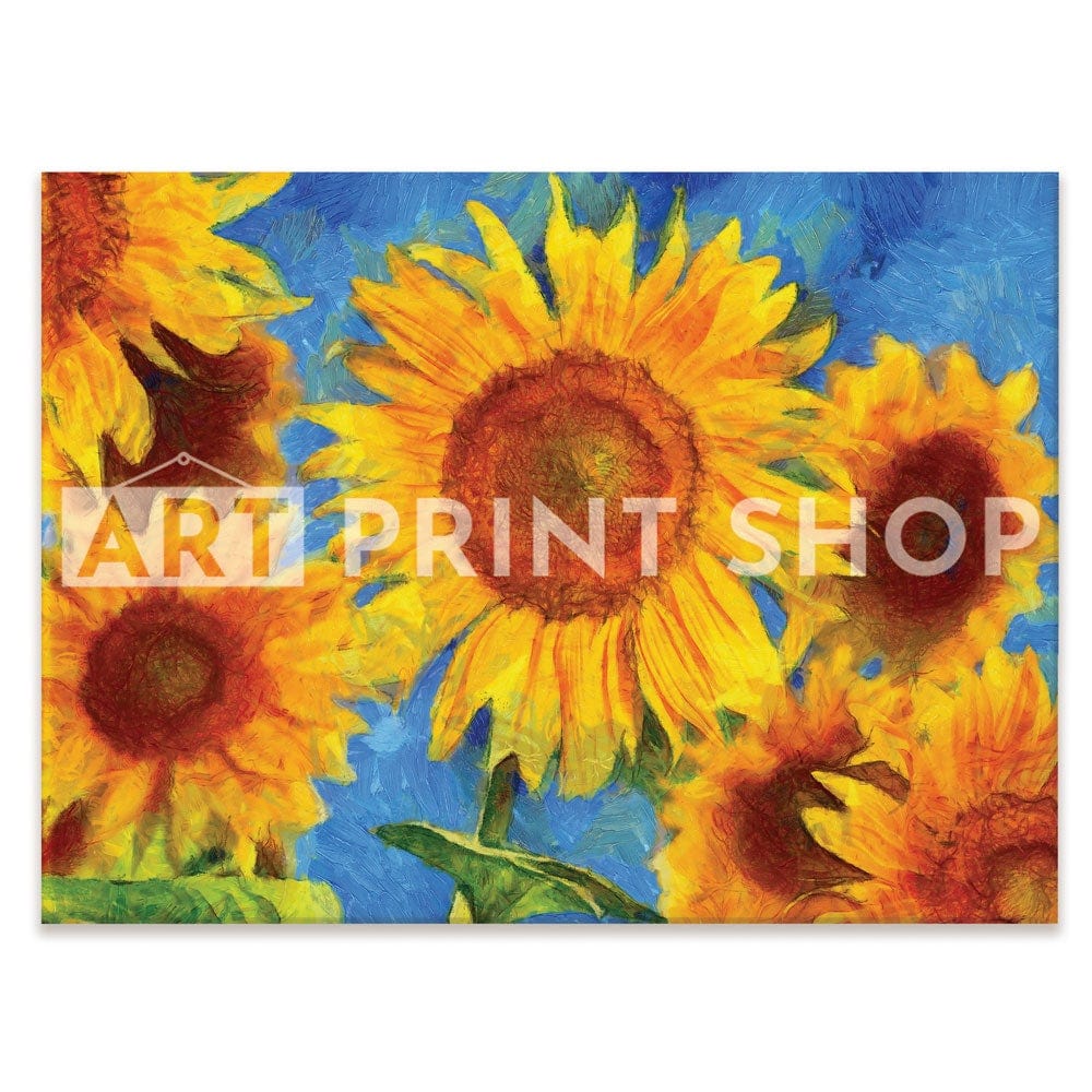Orange Sunflowers Canvas Print wall art product VLukas / Shutterstock
