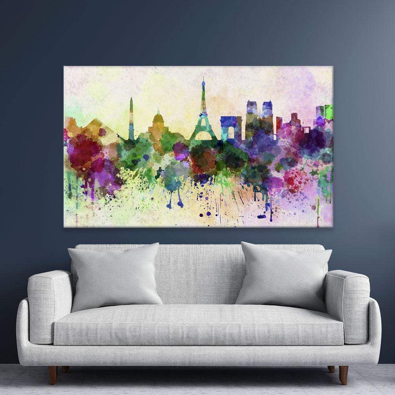 Paris Skyline Canvas Print wall art product Cristina Romero Palma / Shutterstock