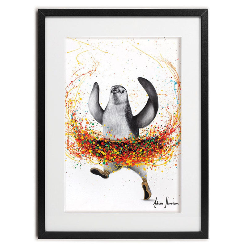 Penguin Ballet Framed Art Print wall art product Ashvin Harrison