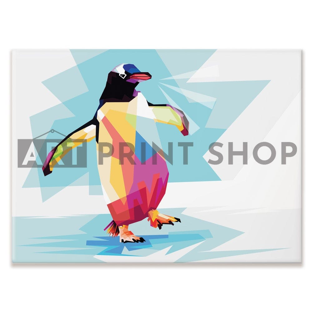 Penguin On Ice Canvas Print wall art product Tasmad Graphics / Shutterstock