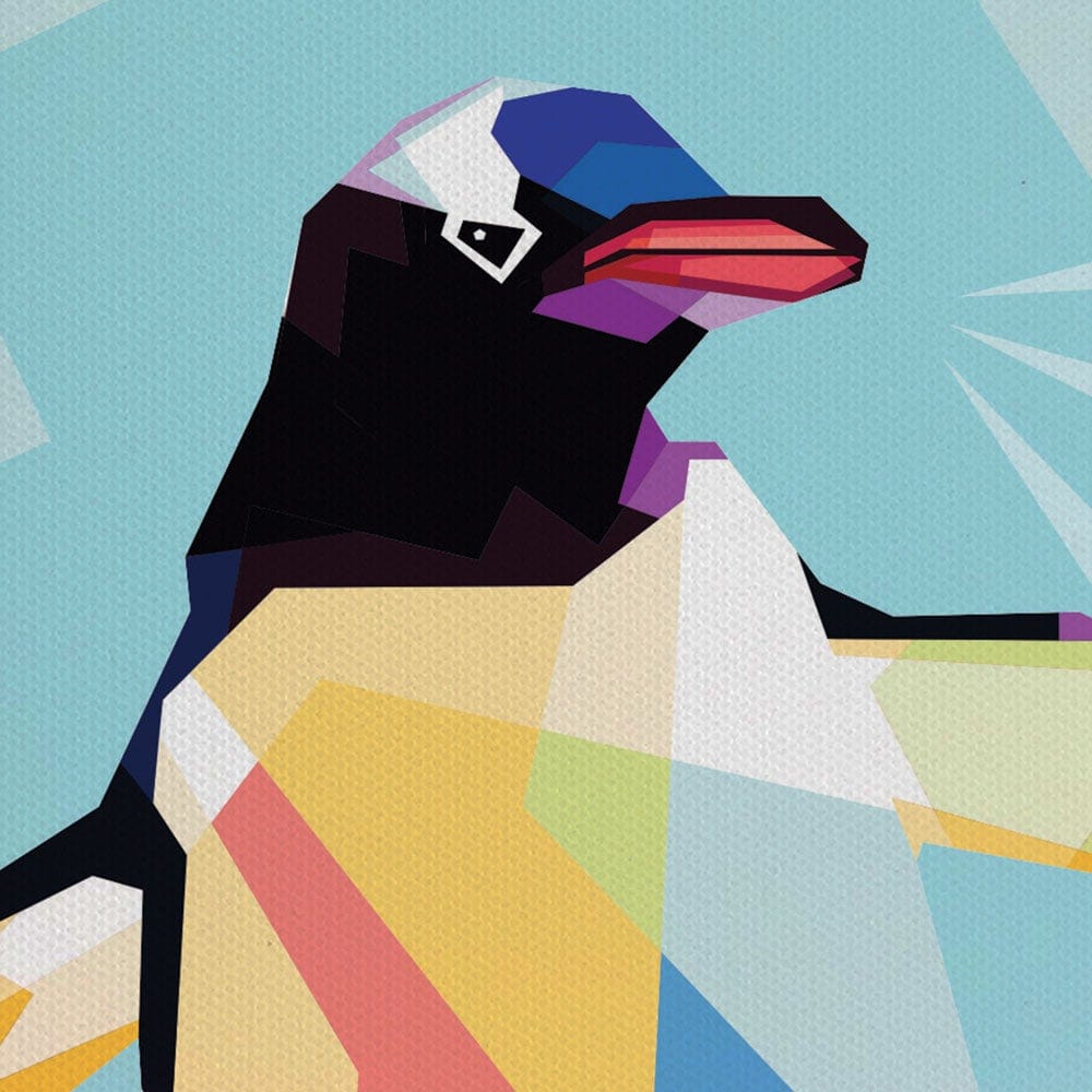 Penguin On Ice Canvas Print wall art product Tasmad Graphics / Shutterstock