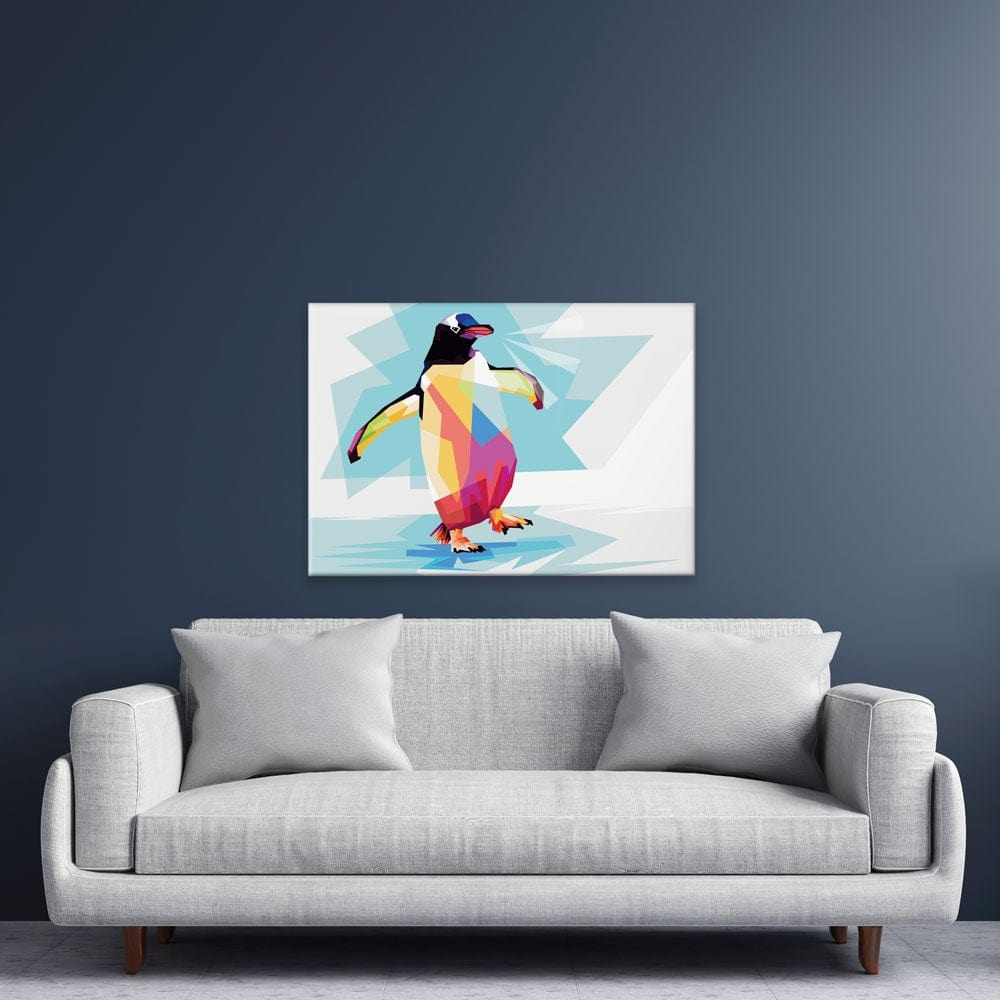 Penguin On Ice Canvas Print wall art product Tasmad Graphics / Shutterstock