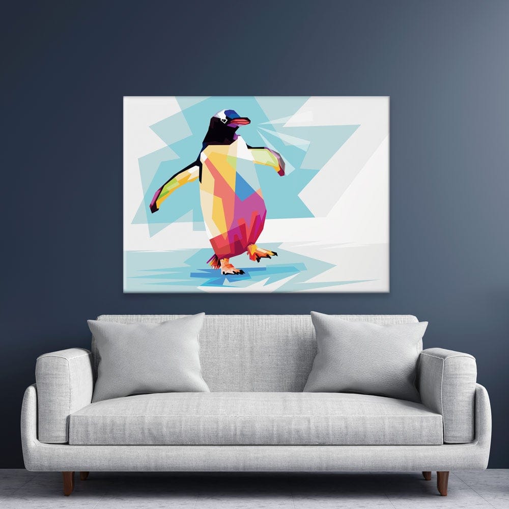 Penguin On Ice Canvas Print wall art product Tasmad Graphics / Shutterstock