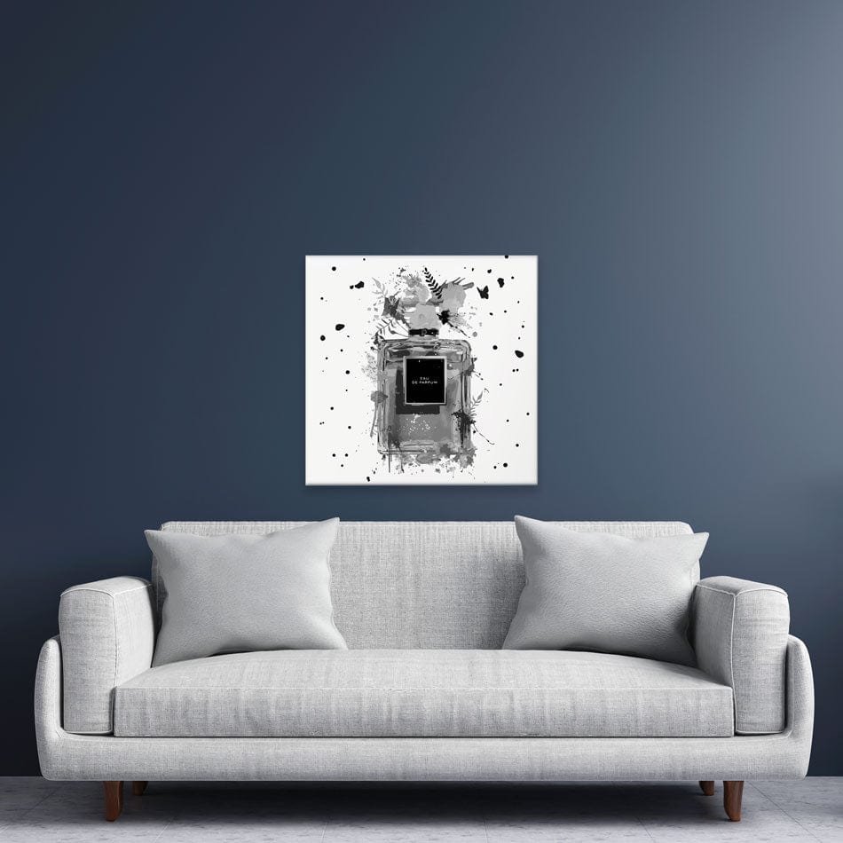 Perfume Canvas Print wall art product Black artist / Shutterstock
