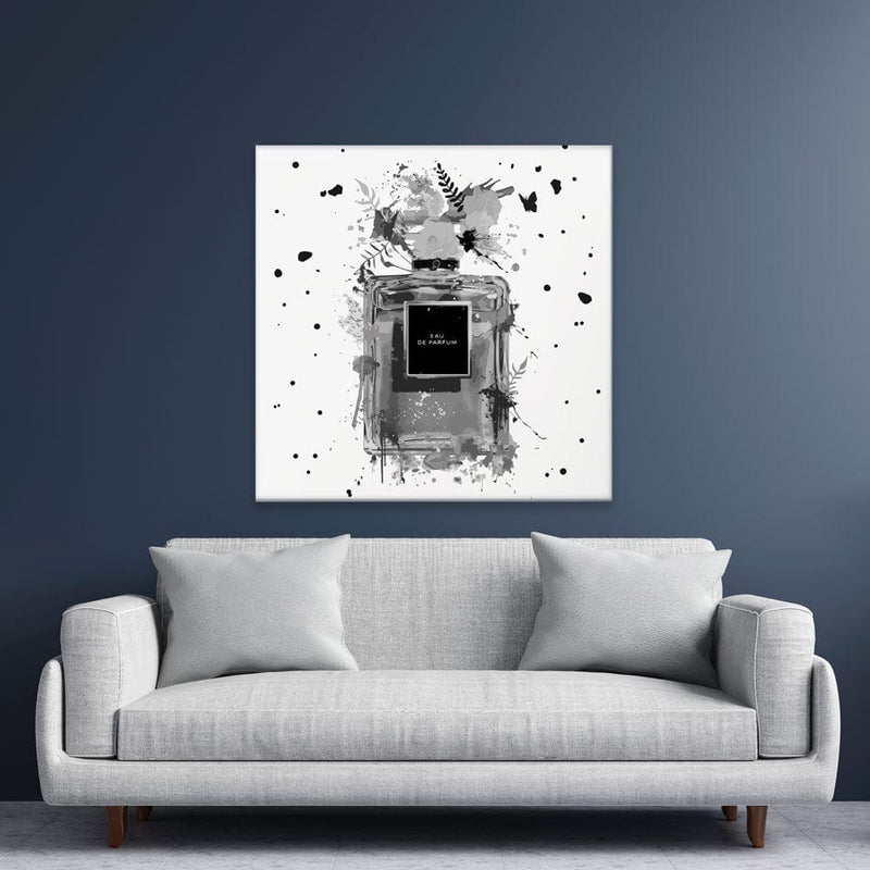 Perfume Canvas Print wall art product Black artist / Shutterstock