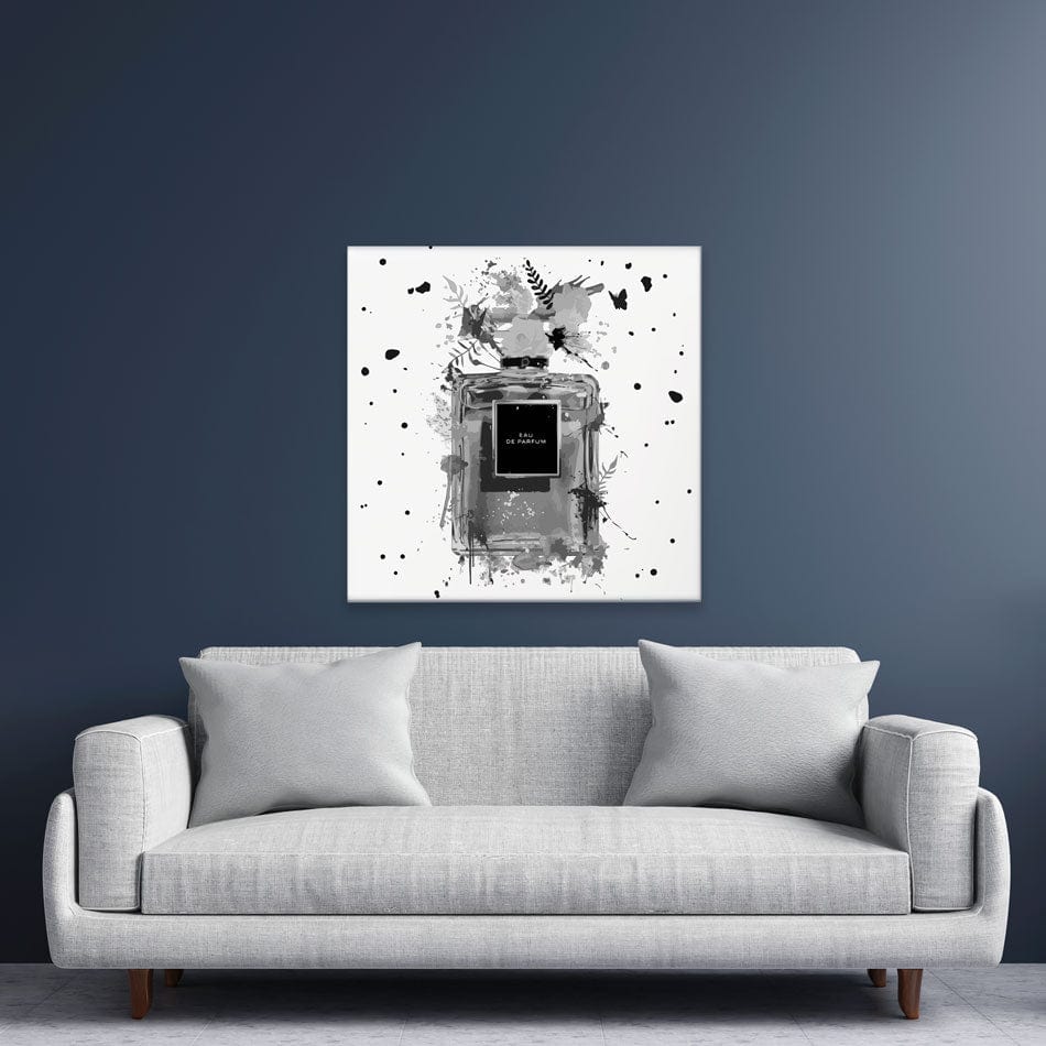Perfume Canvas Print wall art product Black artist / Shutterstock