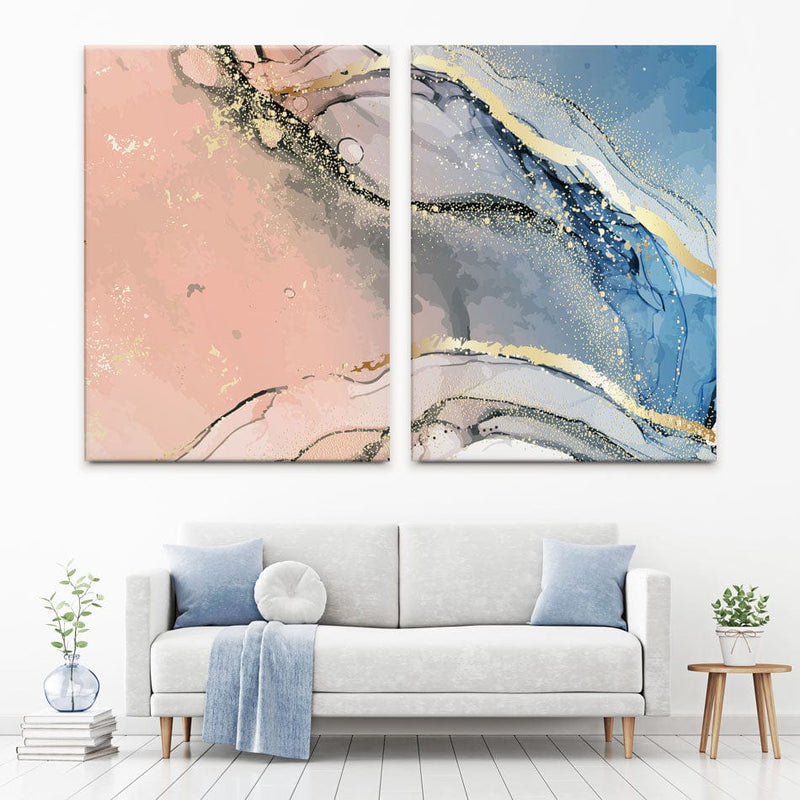 Pink And Blue Duo Canvas Print wall art product Milat_oo / Shutterstock