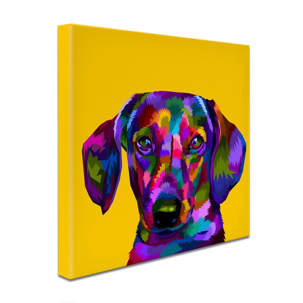Pop Art Dachshund Canvas Print wall art product Sultan Receh / Shutterstock
