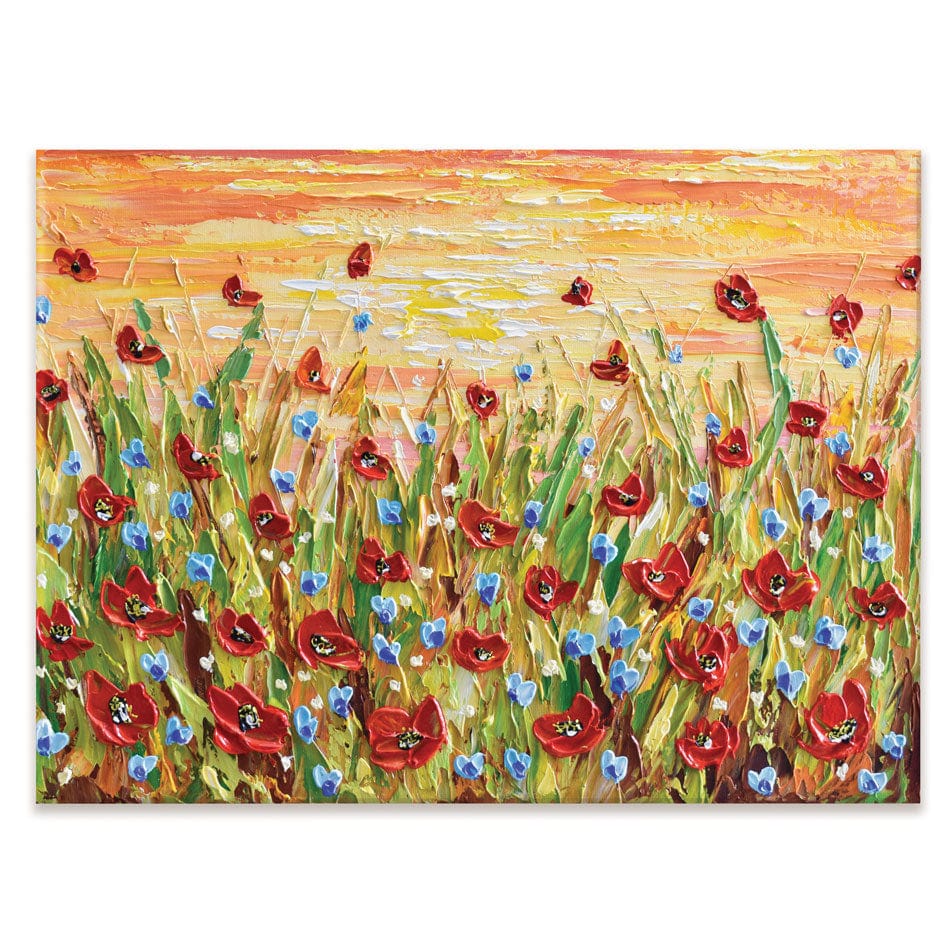 Poppies At Sunset Canvas Print wall art product Olga Tkachyk