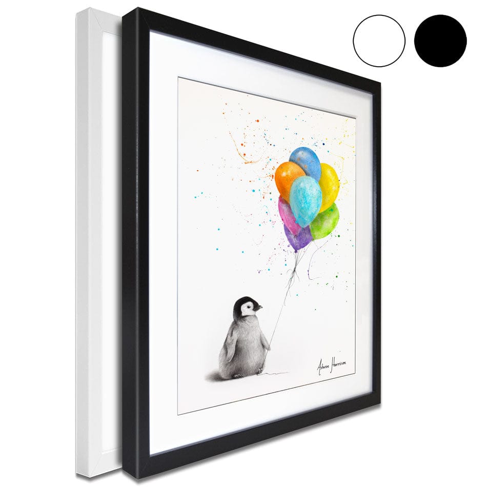 Positive Penguin Framed Art Print wall art product Ashvin Harrison