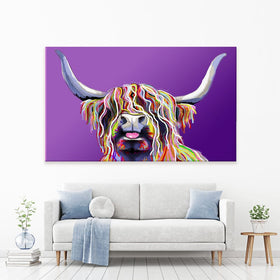 Purple Cheeky Coo Canvas Print wall art product J Merritt / Independent