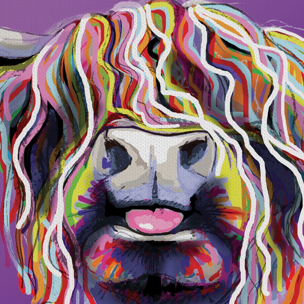 Purple Cheeky Coo Canvas Print wall art product J Merritt / Independent
