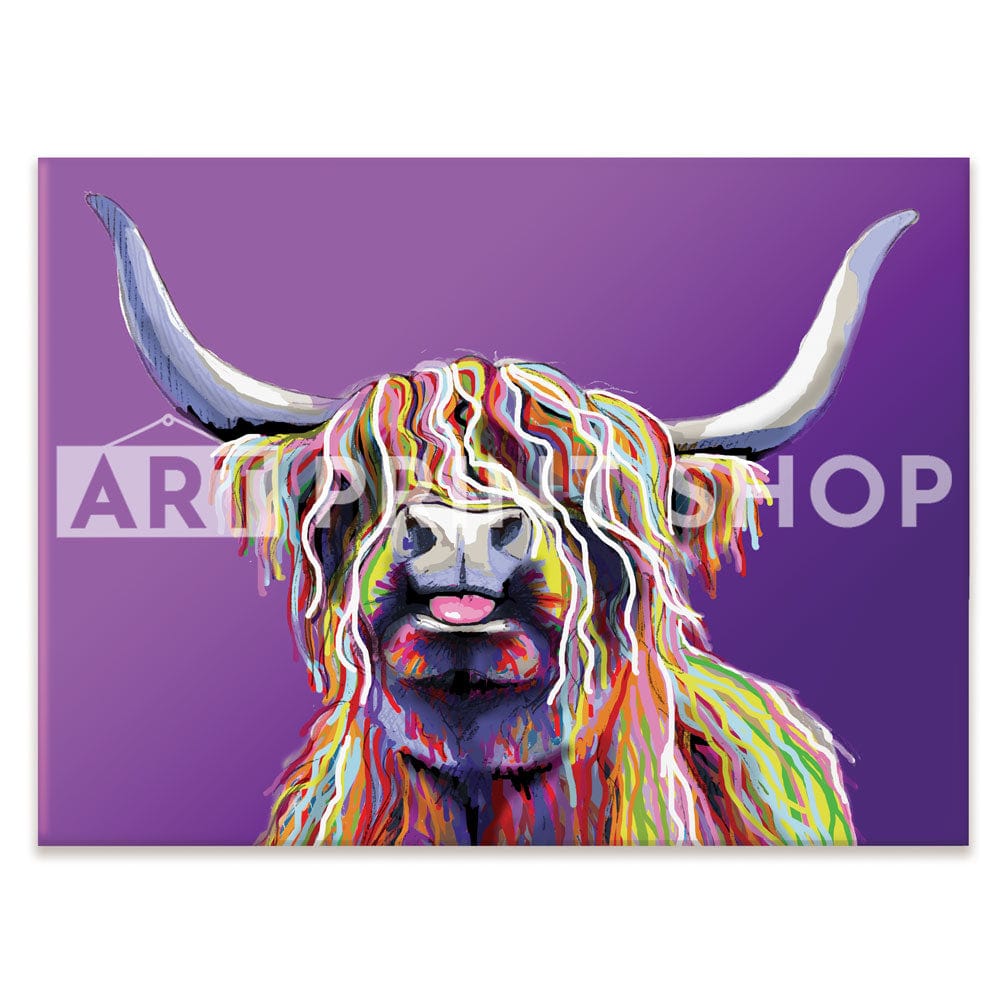 Purple Cheeky Coo Canvas Print wall art product J Merritt / Independent