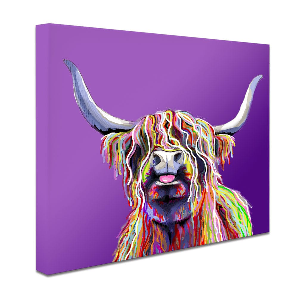 Purple Cheeky Coo Canvas Print wall art product J Merritt / Independent