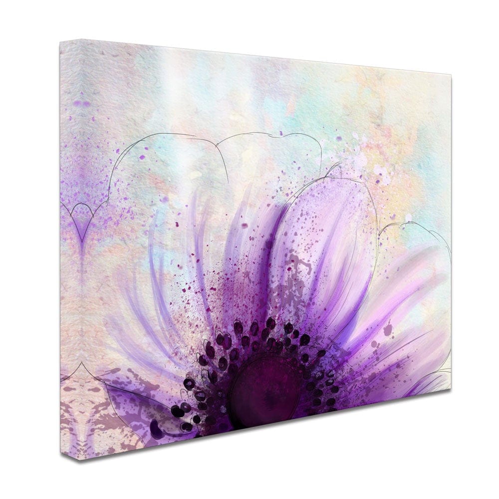 Purple Flower Half Canvas Print wall art product Pacrovka / Shutterstock
