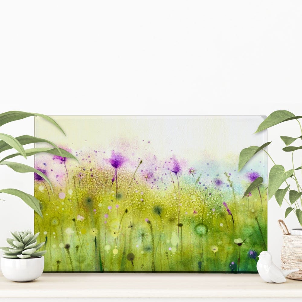 Purple Wildflowers Canvas Print wall art product pluie_r / Shutterstock