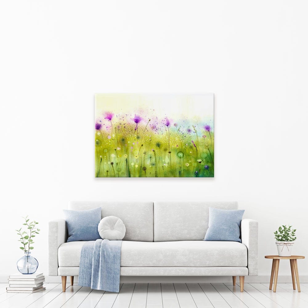 Purple Wildflowers Canvas Print wall art product pluie_r / Shutterstock