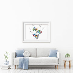 Rainbow Dandelion Framed Art Print wall art product KsanaGraphica / Shutterstock