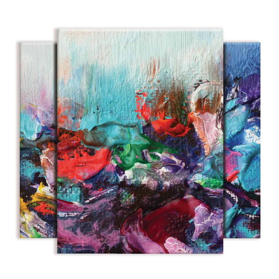Rainbow Smear Trio Canvas Print wall art product Rudchenko Liliia / Shutterstock