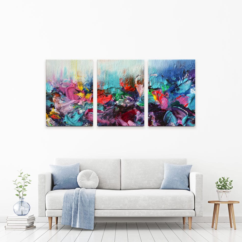 Rainbow Smear Trio Canvas Print wall art product Rudchenko Liliia / Shutterstock