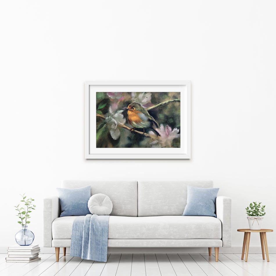 Robin Framed Art Print wall art product Marc Little / Shutterstock