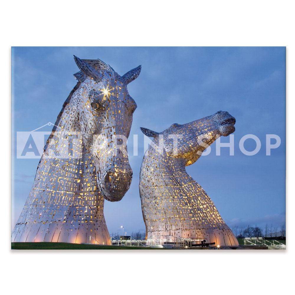 Scotland Kelpies At Night Canvas Print wall art product Gavin Ritchie / Shutterstock