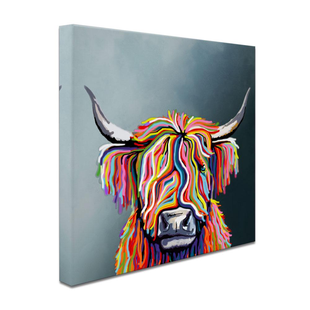 Scottish Highland Coo Canvas Print wall art product J Merritt / Independent