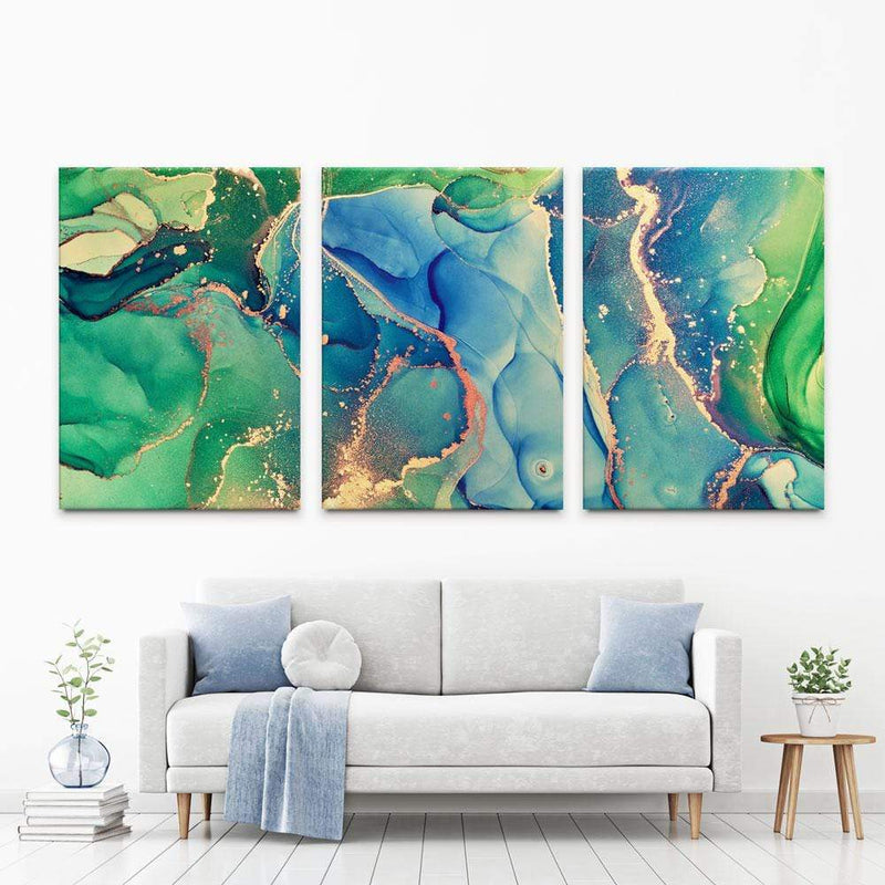 Sea Marble Trio Canvas Print wall art product djero.adlibeshe yahoo.com / Shutterstock