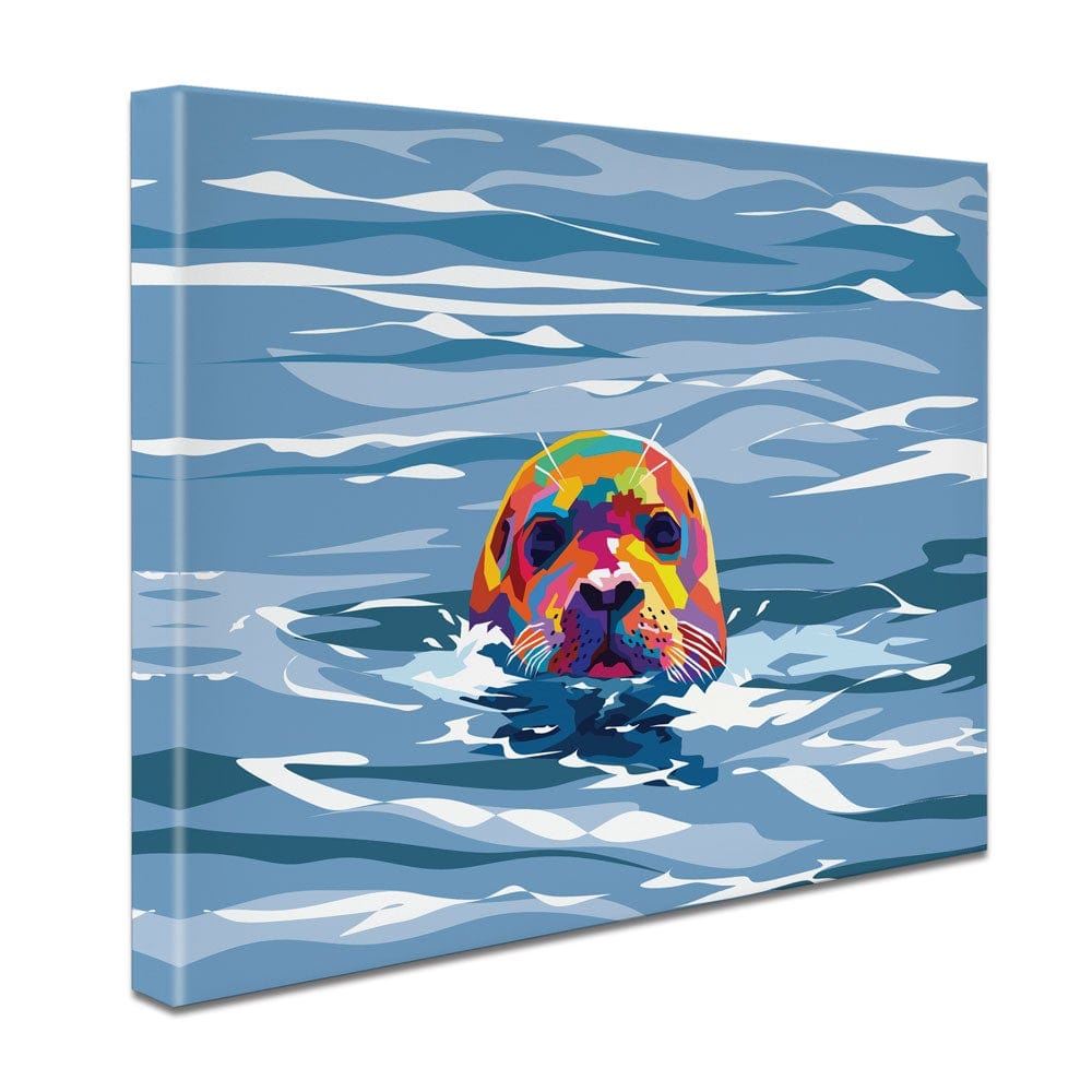 Seal In The Water Canvas Print wall art product adisetia / Shutterstock